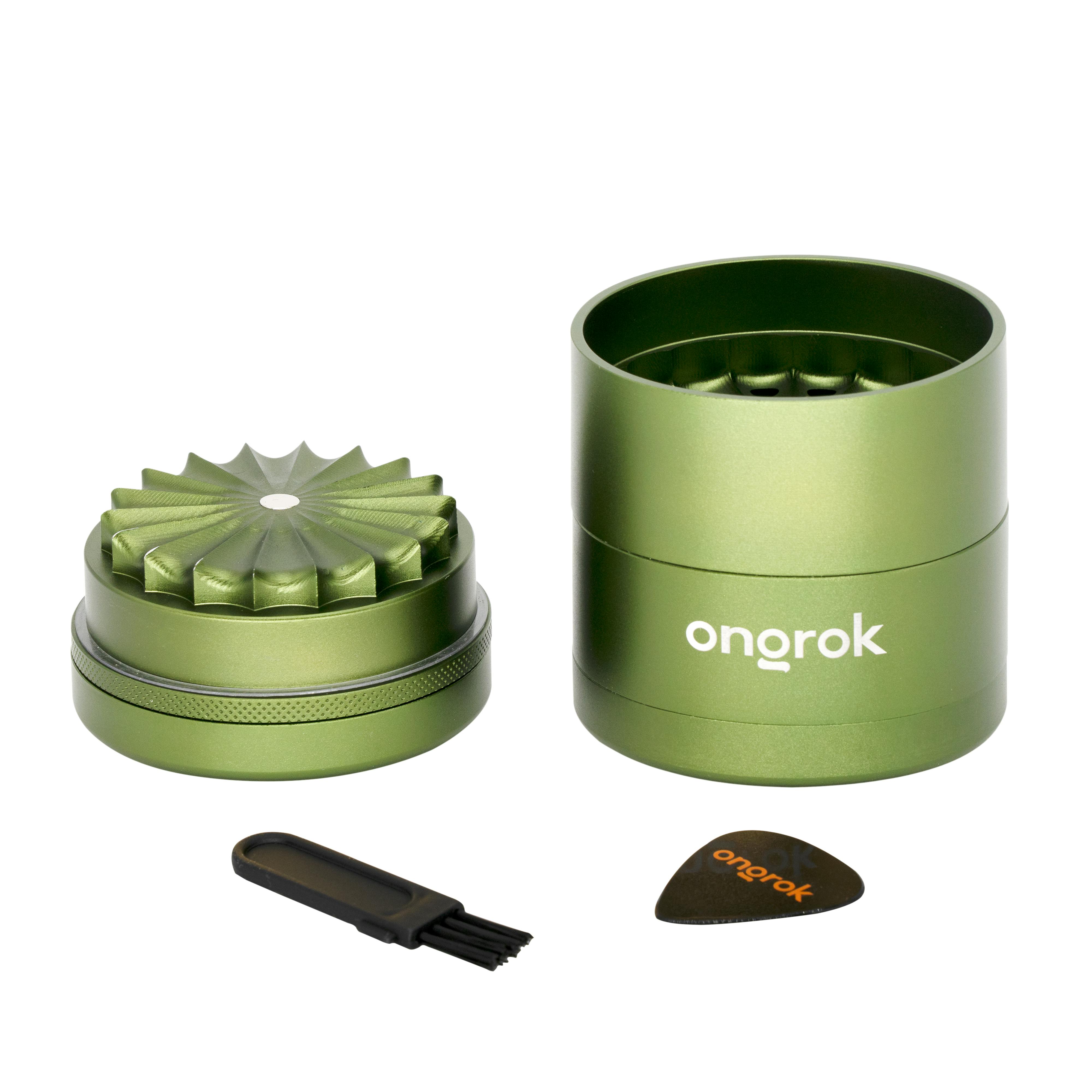 Flower Teeth Storage Grinder - 5pc - Green