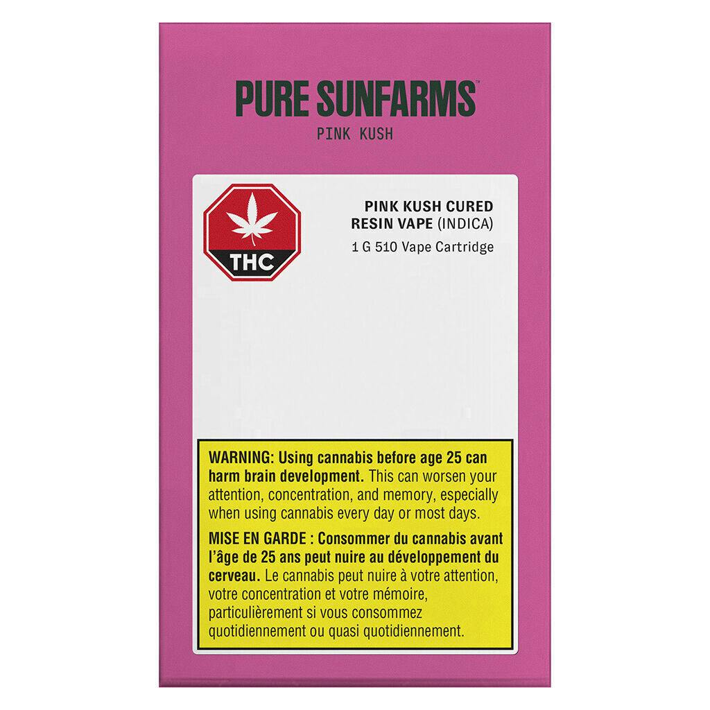 Pink Kush Cured Resin Vape 510 Thread Cartridge - 1g