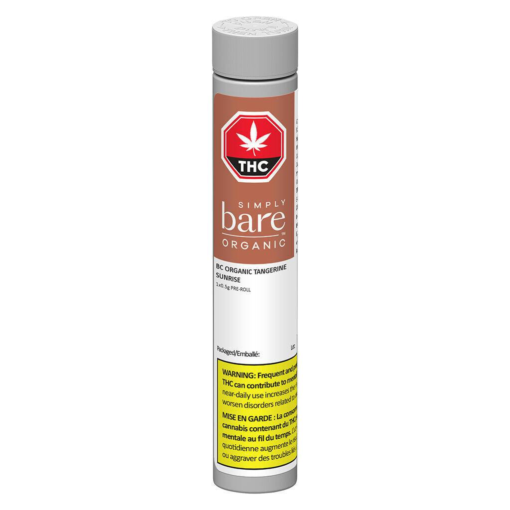 BC Organic Tangerine Sunrise Pre-Roll - 1x0.5g