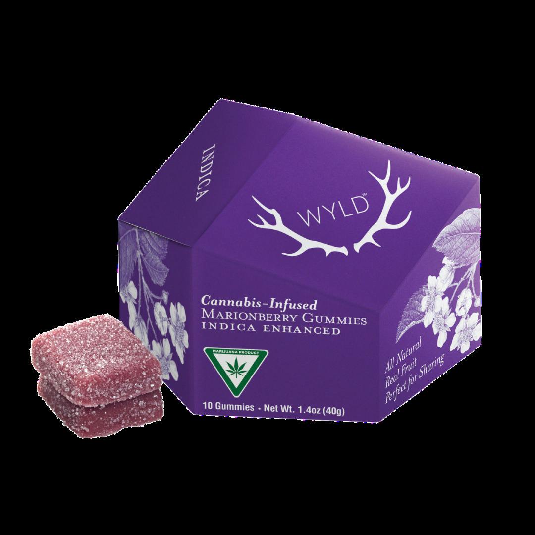 Marionberry Indica Enhanced Gummies | 200mg | 10ct | 20mg/ea by Wyld