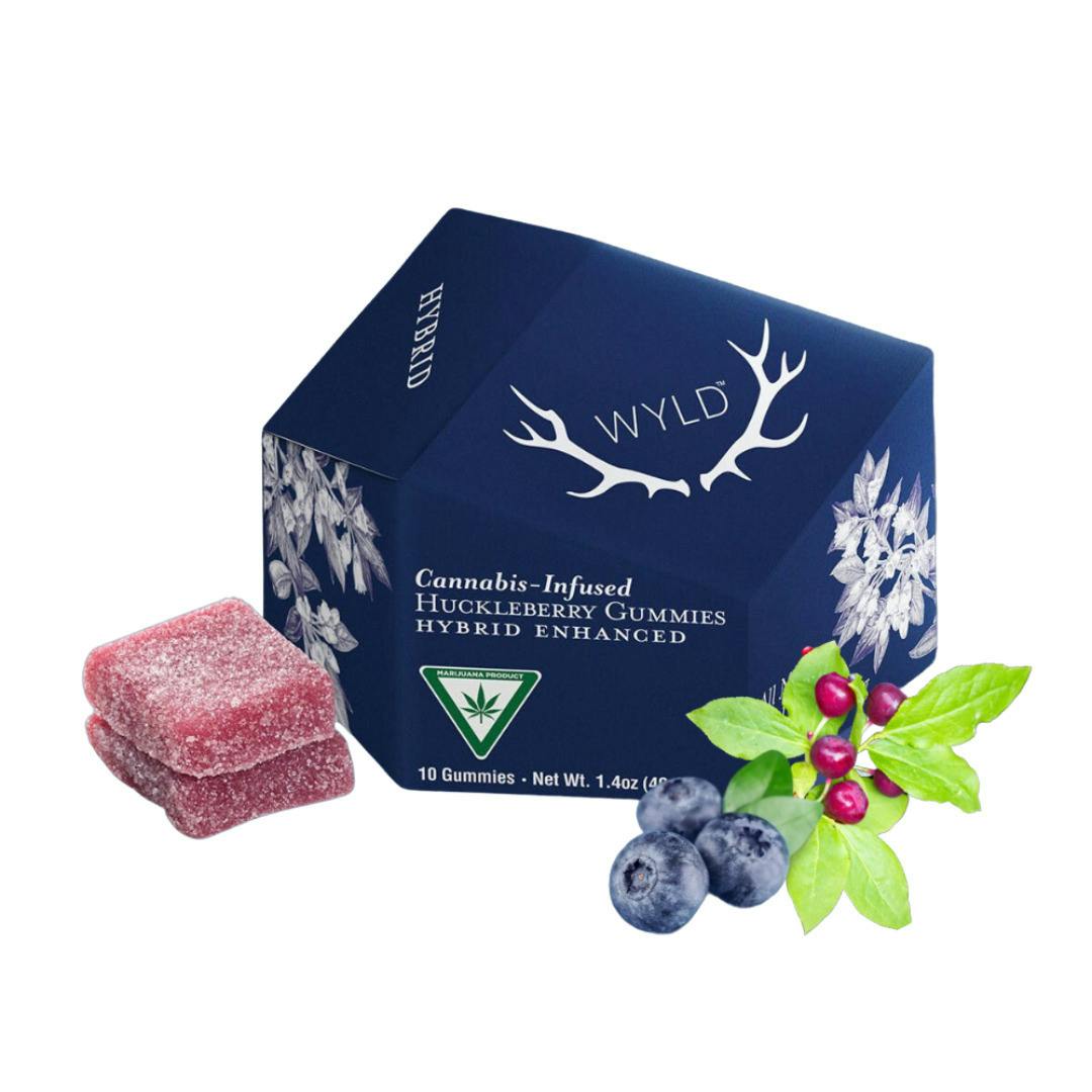 Huckleberry Hybrid Enhanced Gummies | 200mg | 10ct | 20mg/ea by Wyld
