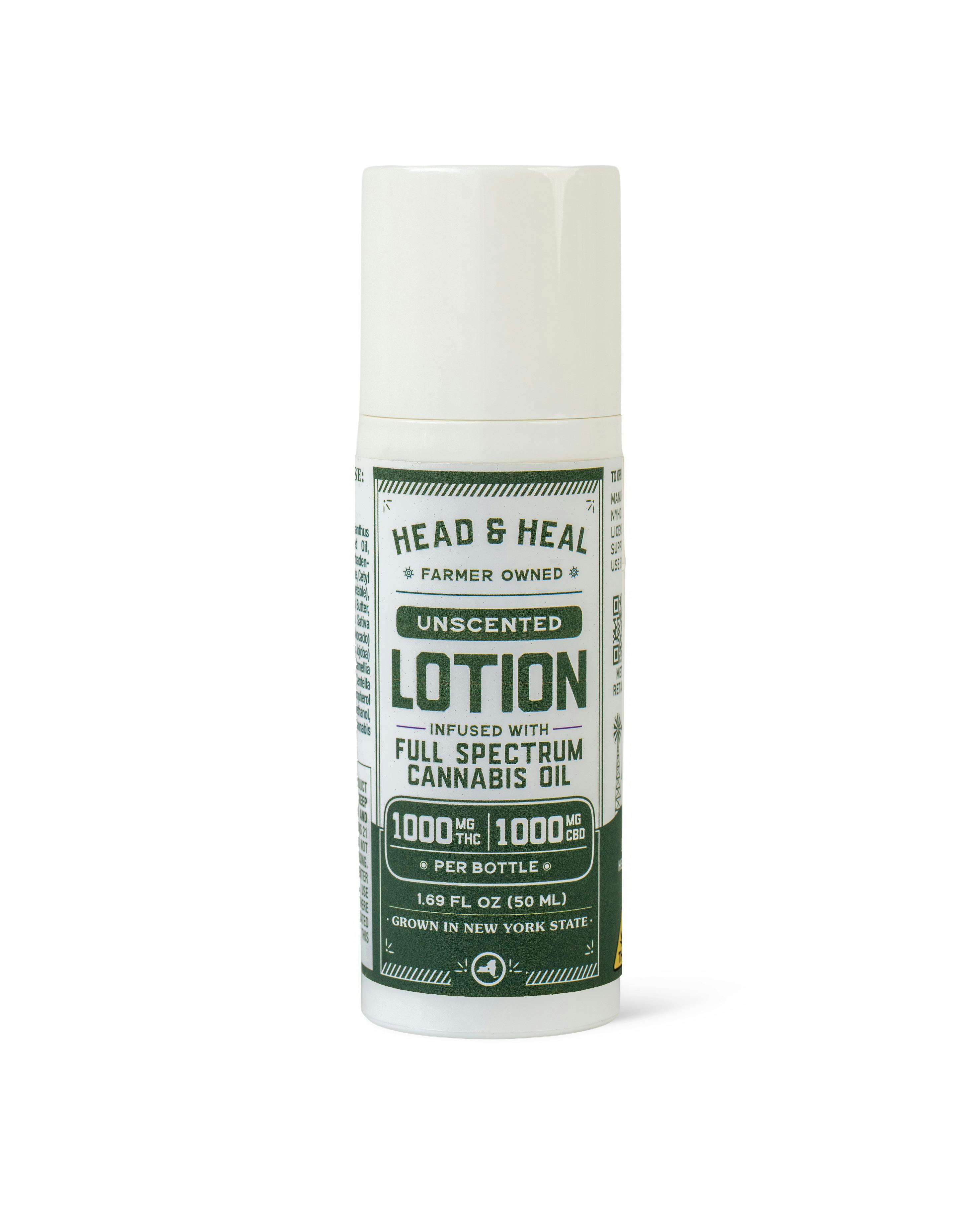 UNSCENTED Lotion | Full Spectrum 1:1 THC:CBD at Gotham Cannabis Dispensary