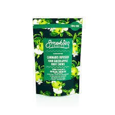 SOUR GREEN APPLE - FRUIT CHEWS THC:CBG - 10PK (100MG)