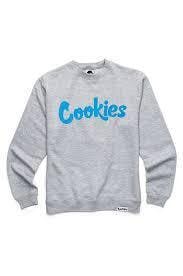 ORIGINAL MINT FLEECE CREWNECK - (GREY & BLUE) - (2XL)