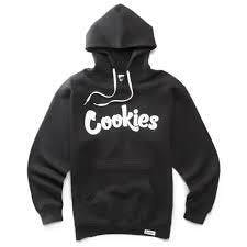 ORIGINAL MINT FLEECE HOODY - (BLACK & WHITE) - (M)