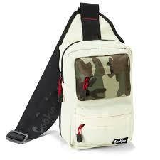 "RACK PACK" SLING BAG - (CREAM/CAMO) - OVER THE SHOULDER
