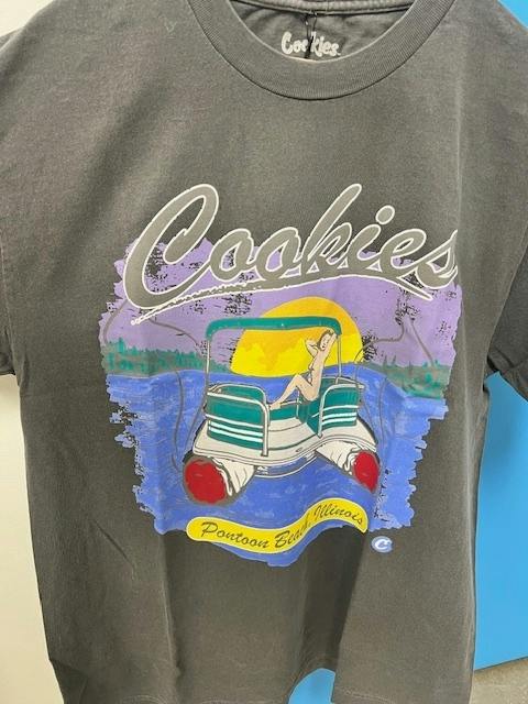 PONTOON RIDE TEE - (WASHED BLK) - (3XL)