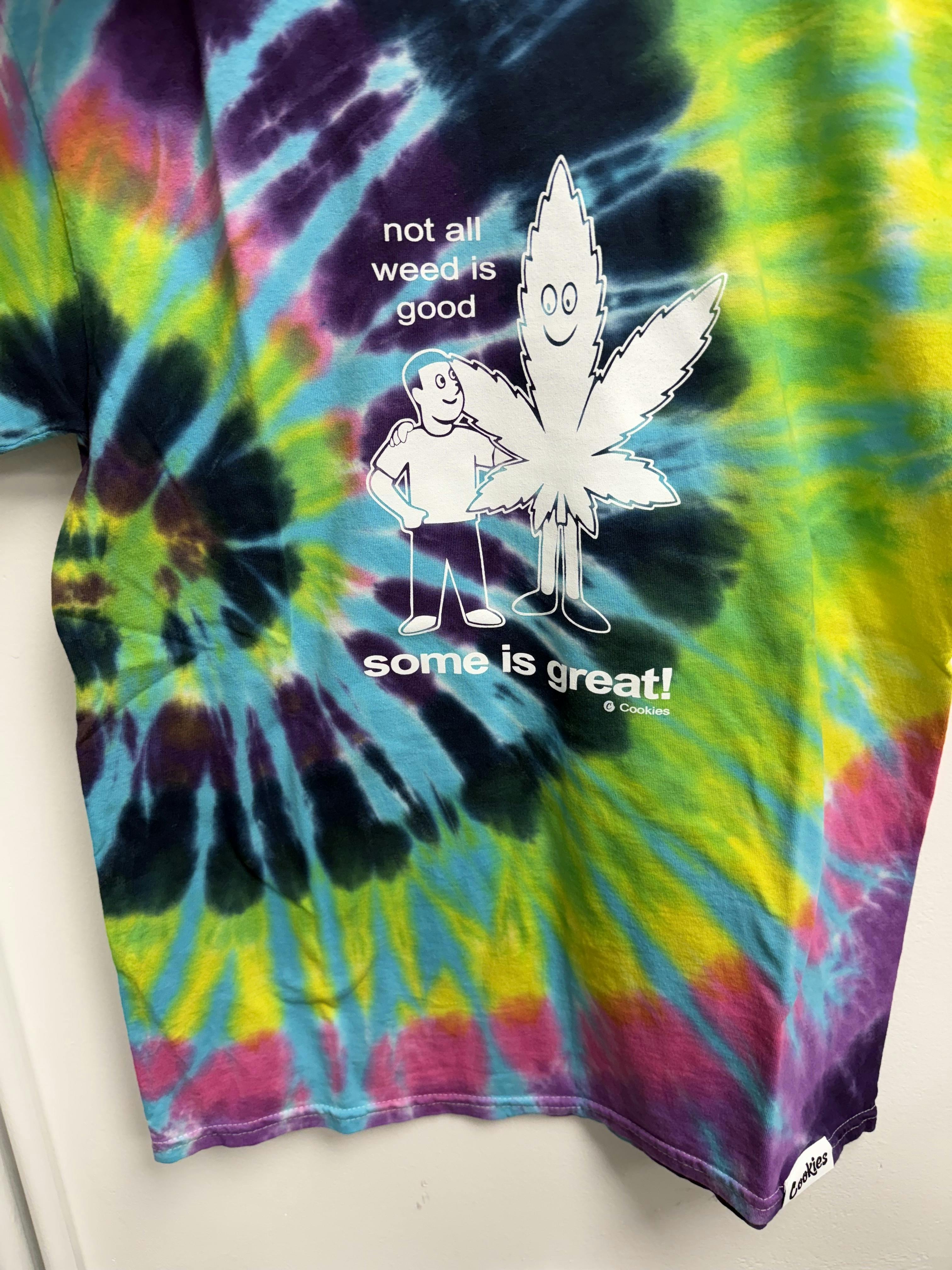 COOKIES IS GREAT TEE - (TIEDYE)(L)
