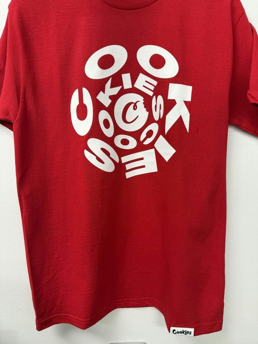 COOKIES - SPIRAL - TEE - (RED)(L)