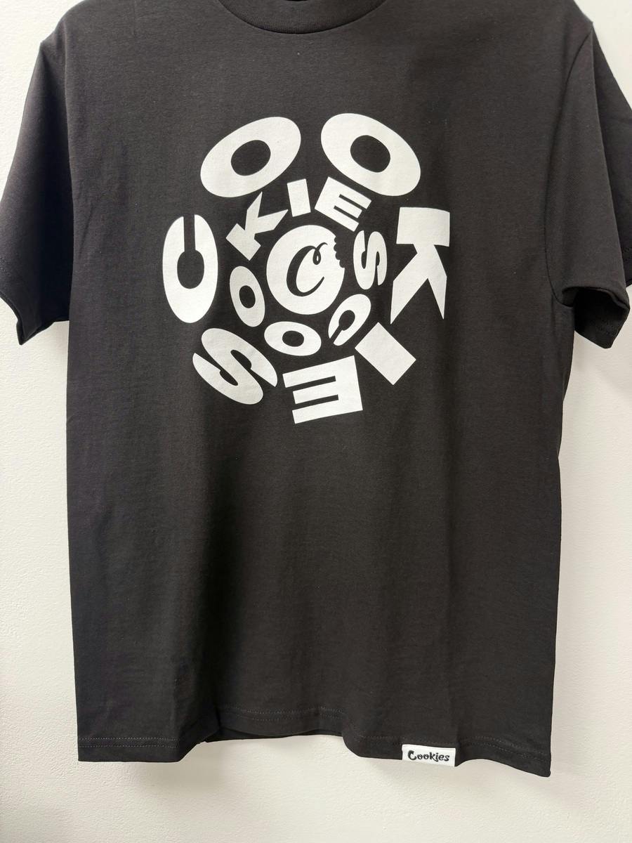 COOKIES - SPIRAL - TEE - (BLK)(L)