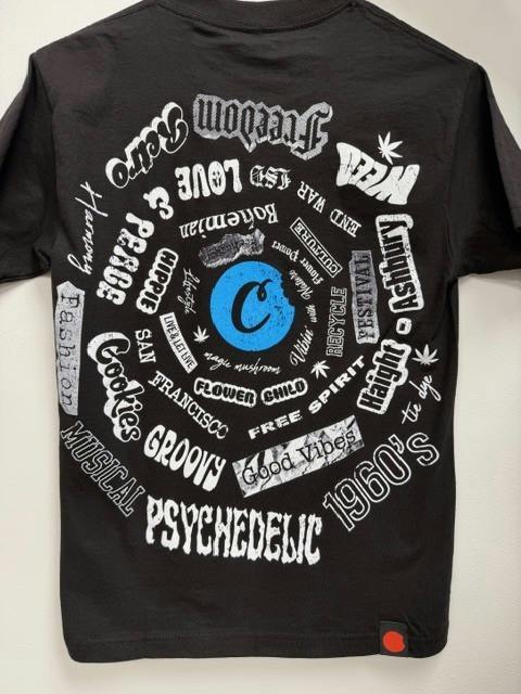 HIPPIE TEE - L - BLK