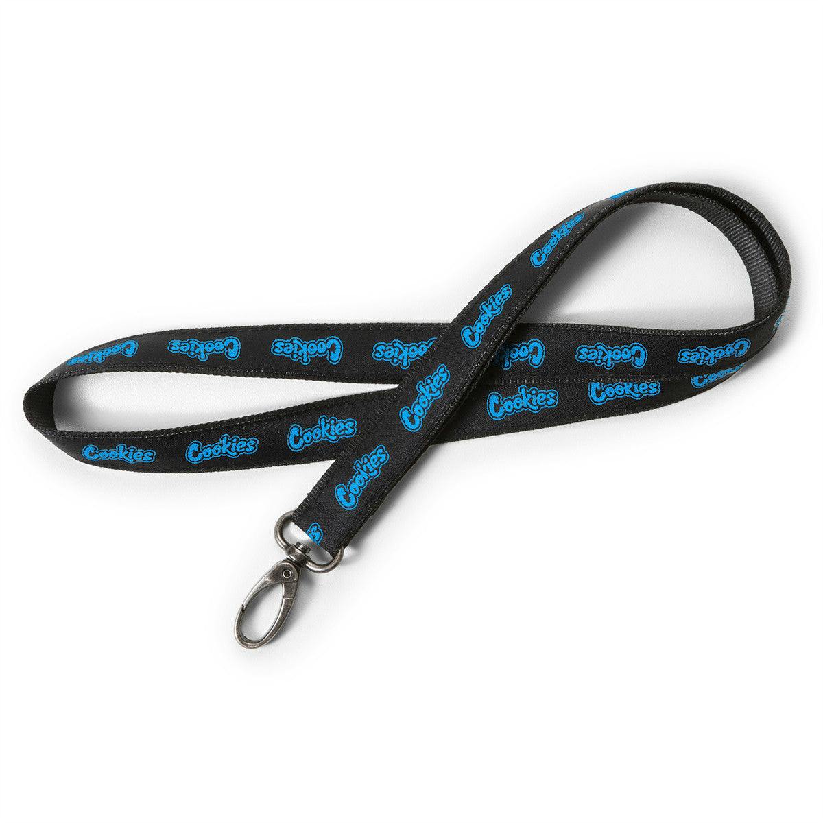COOKIES - LARGE ORIGINAL MINT LANYARD - (18") BLK/BLU