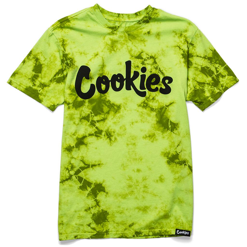 ORIGINAL LOGO CRYSTAL WASH TIE DYE TEE (LIME) (SM)