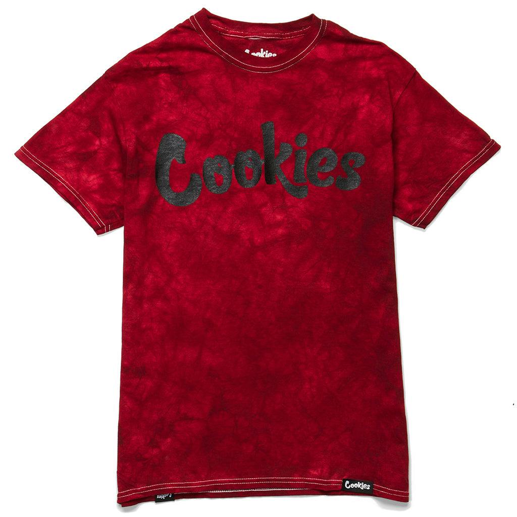 ORIGINAL LOGO CRYSTAL WASH TIE DYE TEE (RED) (XL)