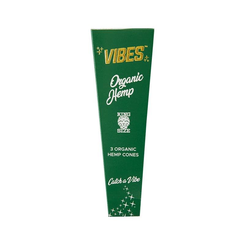 CONES KING SIZE - (3CT) - ORGANIC HEMP (GREEN)
