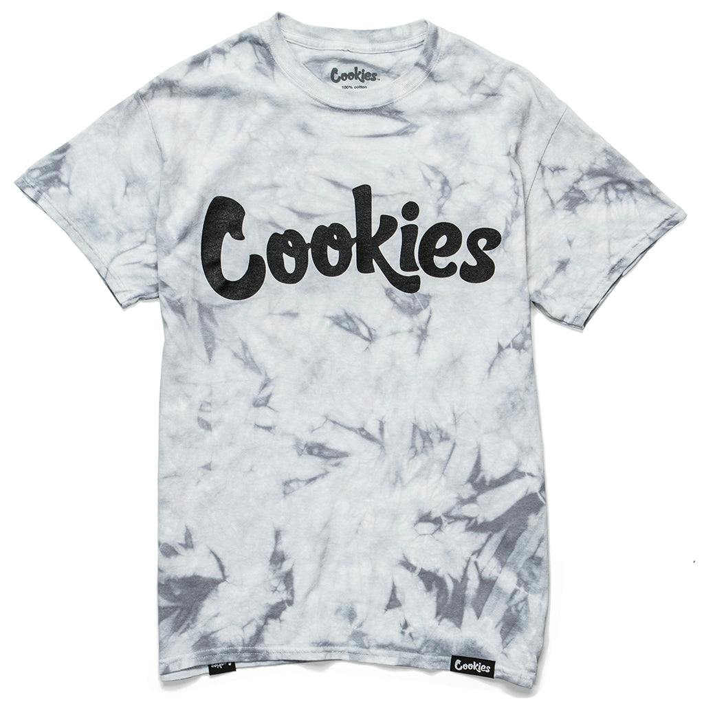 ORIGINAL LOGO CRYSTAL WASH TIE DYE TEE (SILVER) (SM)