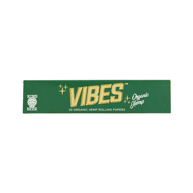 KING SIZE PAPERS (33CT) - ORGANIC HEMP (GREEN)