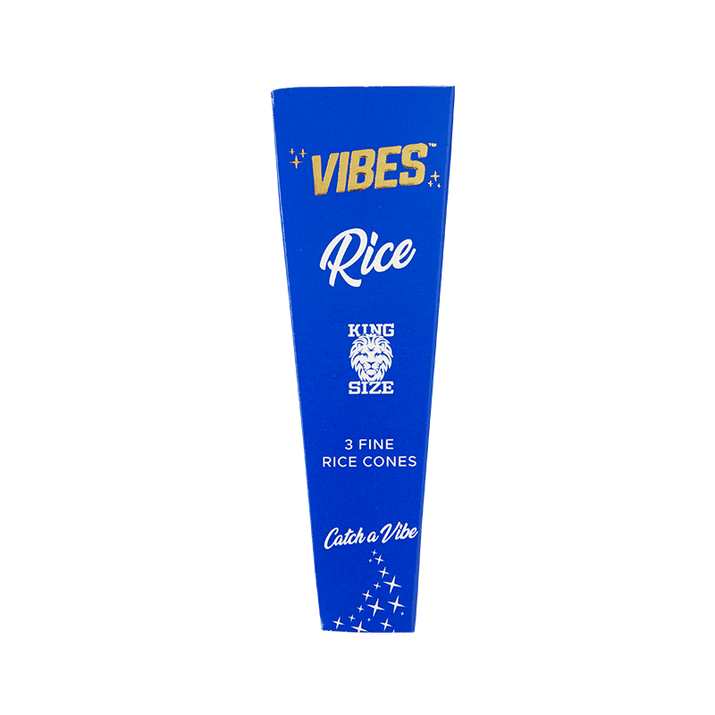 CONES KING SIZE - (3ct) - RICE (BLUE)
