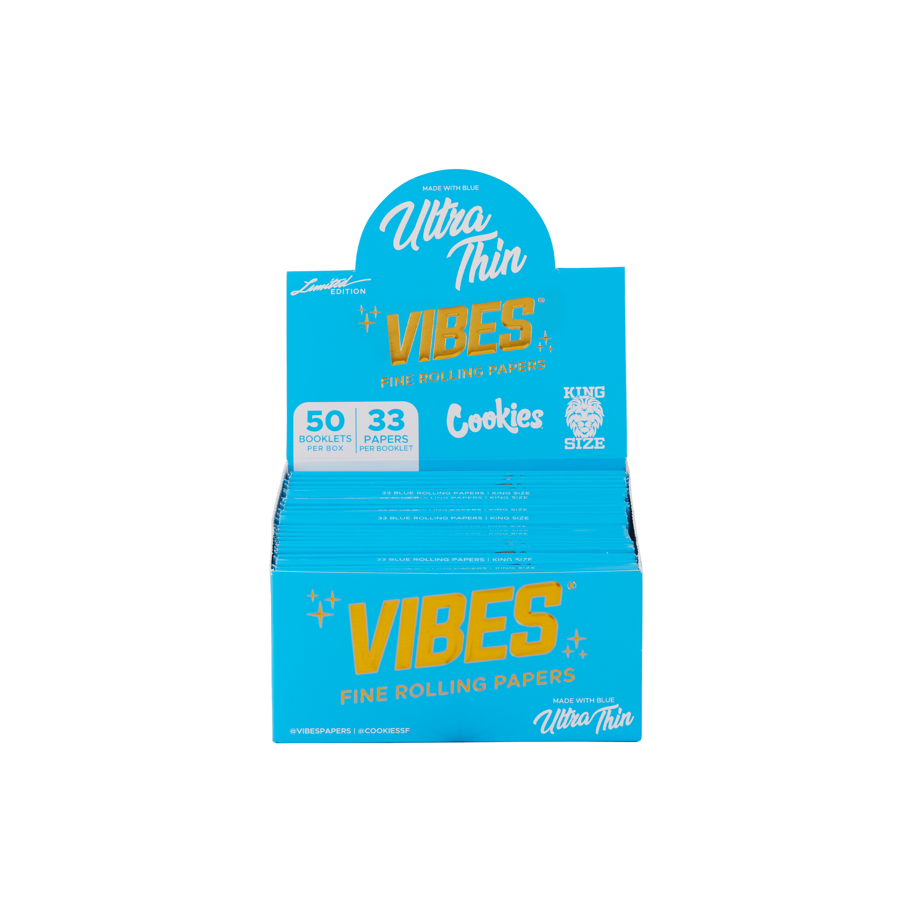 VIBES X COOKIES - KING SIZE (33CT) - ULTRA-THIN BOOKLET