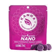 KAN - E - KANHA NANO - PASSIONFRUIT PARADISE - GUMMIES - 10PK (100MG) - 100 mg