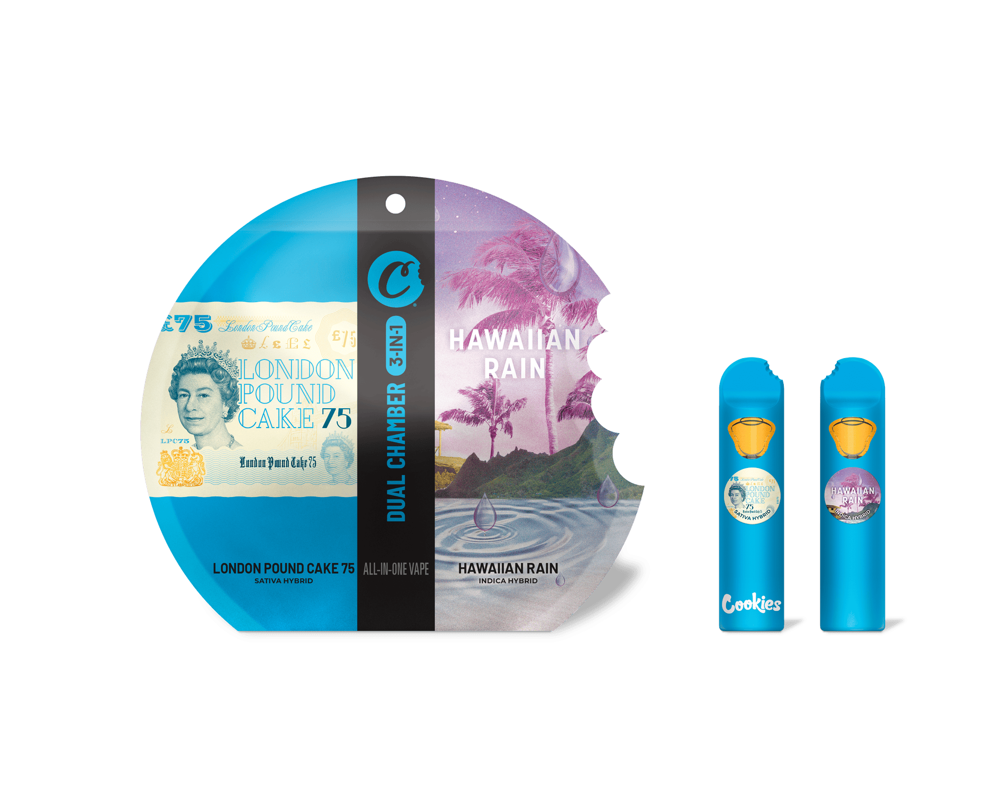 LONDON POUND CAKE 75 X HAWAIIAN RAIN - ALL IN ONE - (1G)