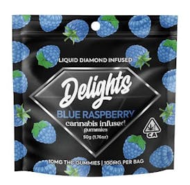 Delights - Blue Raspberry 100Mg 10Pc