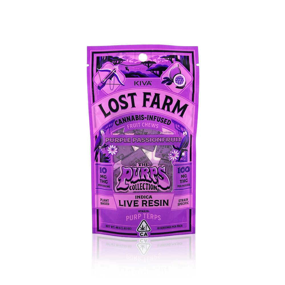 Lost Farm - Purple Passionfruit Purp Terp 100mg Lost Farm Chews