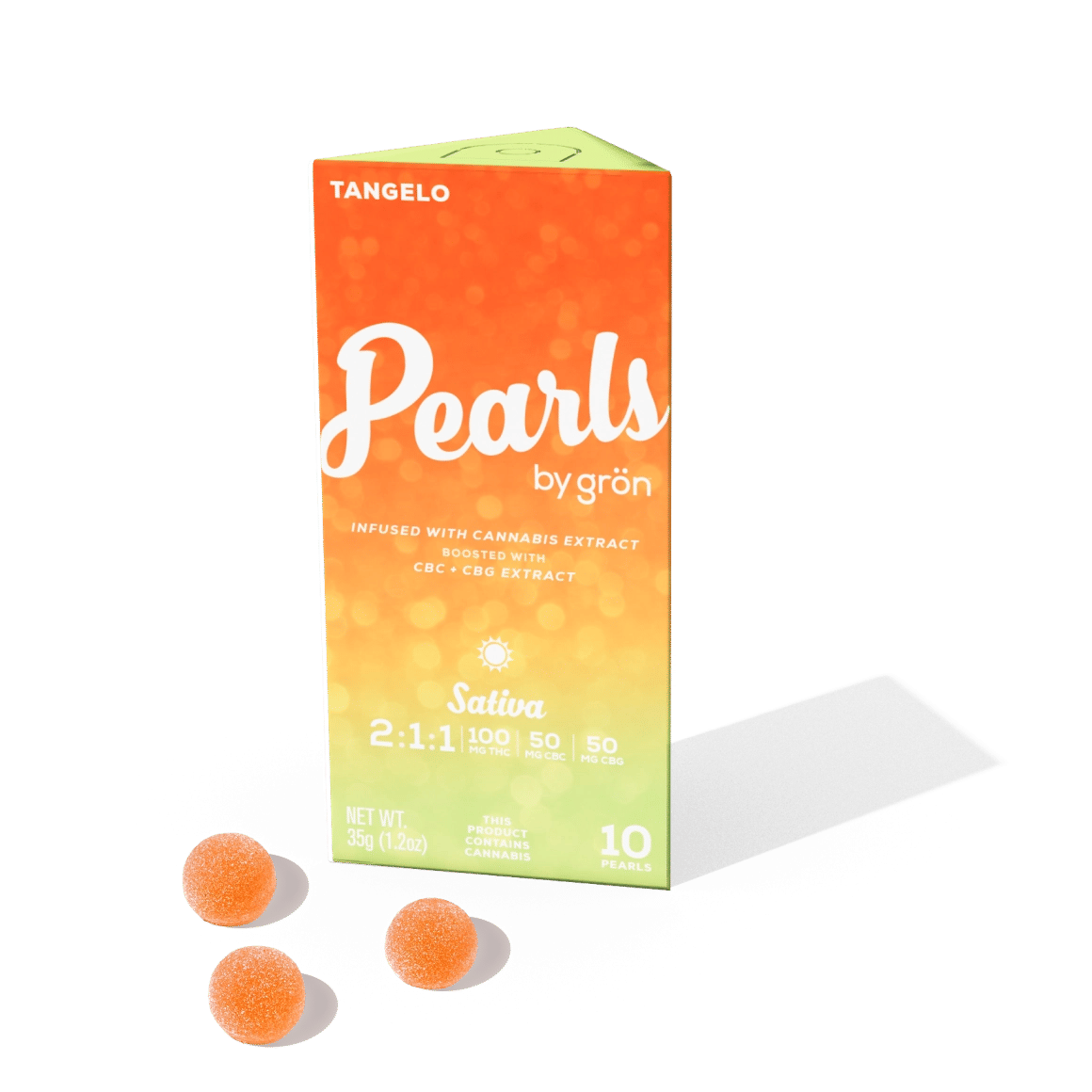 Pearls - Tangelo 2:1:1 THC:CBC:CBG Gummies 100mg 10pk - 10 Pack
