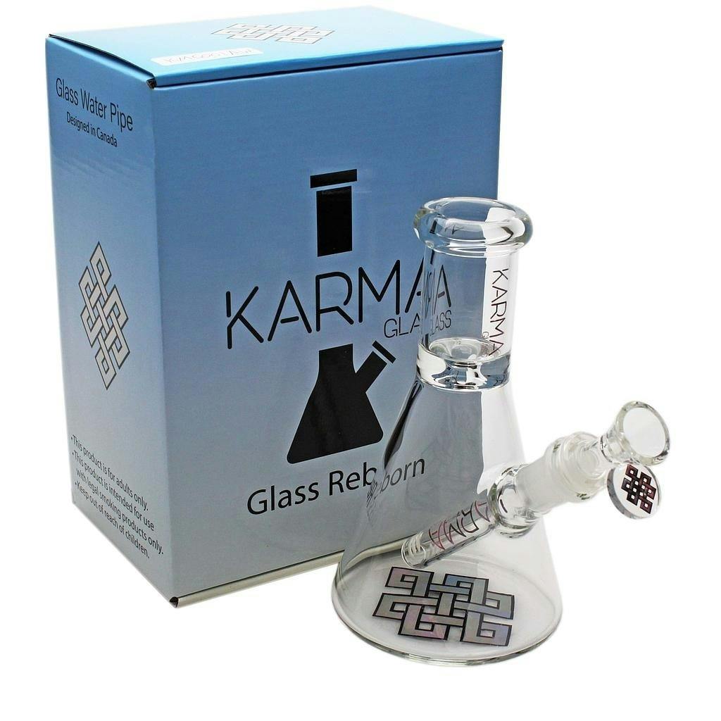 Karma - 7" Mini Beaker Glass Bong - Galaxy