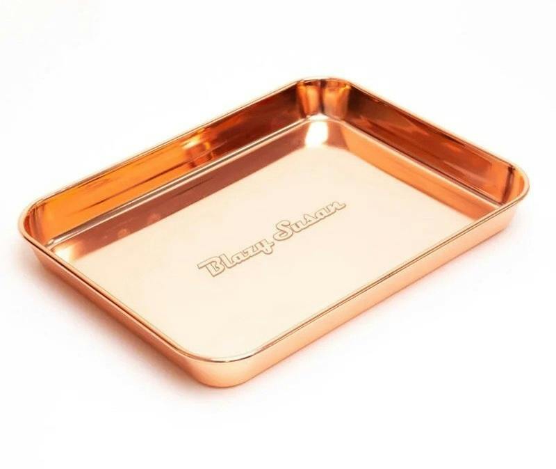 Blazy Susan - Steel Rolling Tray - Rose Gold