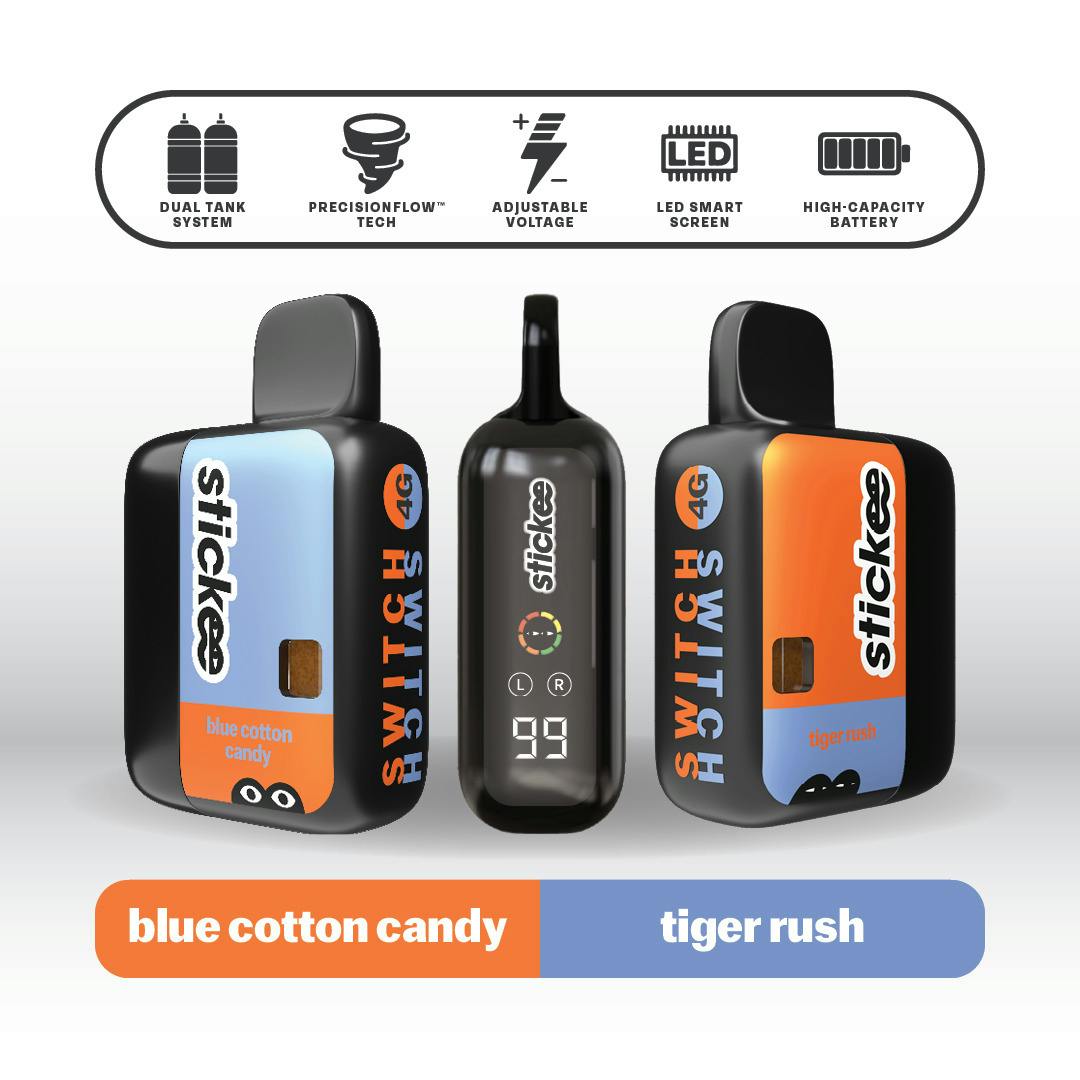 STICKEE SWITCH | AIO | 4G | LR X LD | TIGER RUSH X BLUE COTTON CANDY