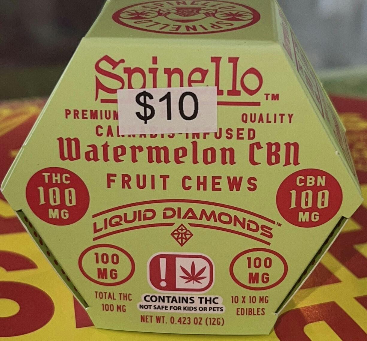 Raspberry Indica 100mg THC Liquid Diamonds - Spinello
