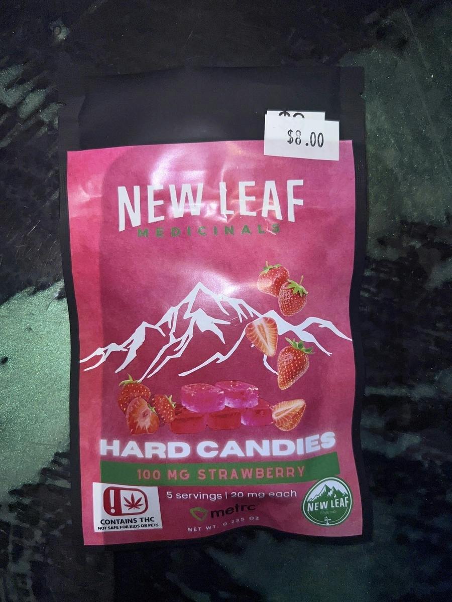 100mg Strawberry Hard Candy
