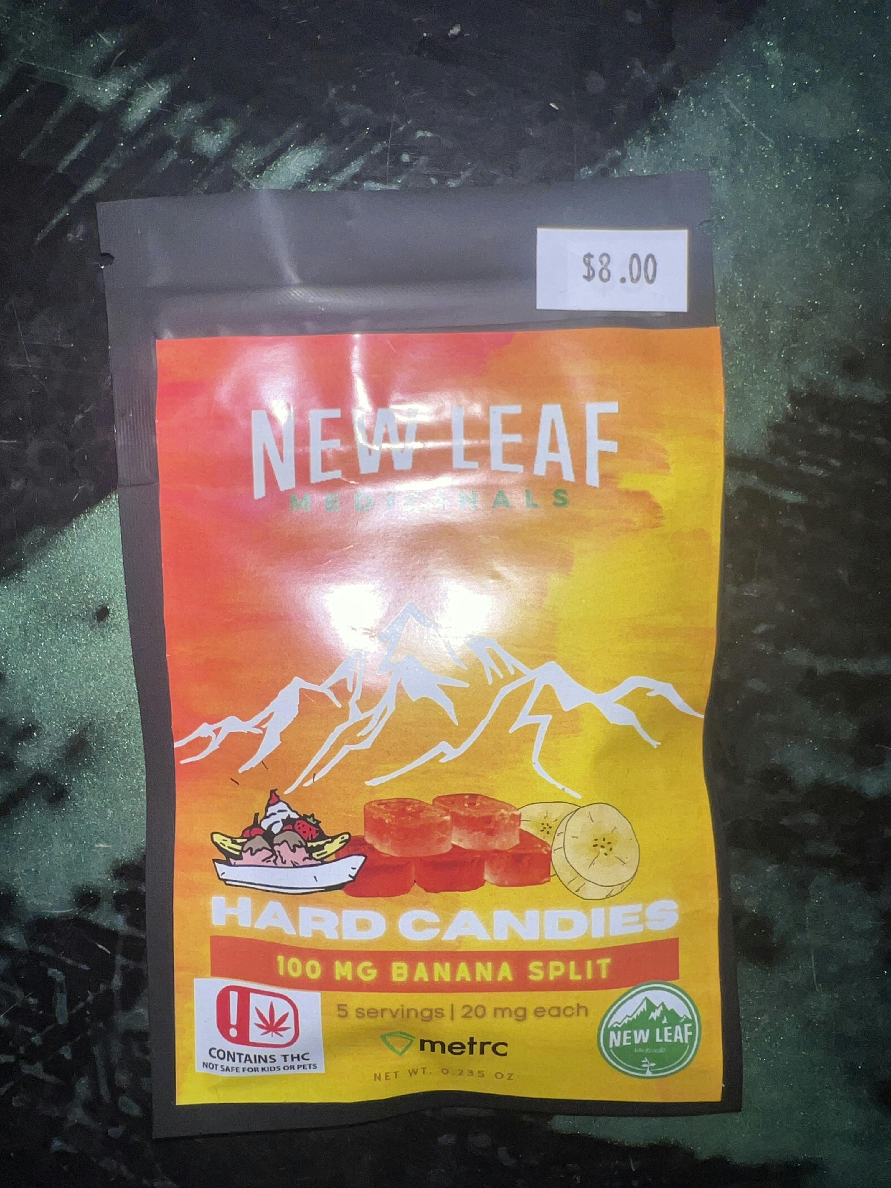250mg Banana Split Hard Candy