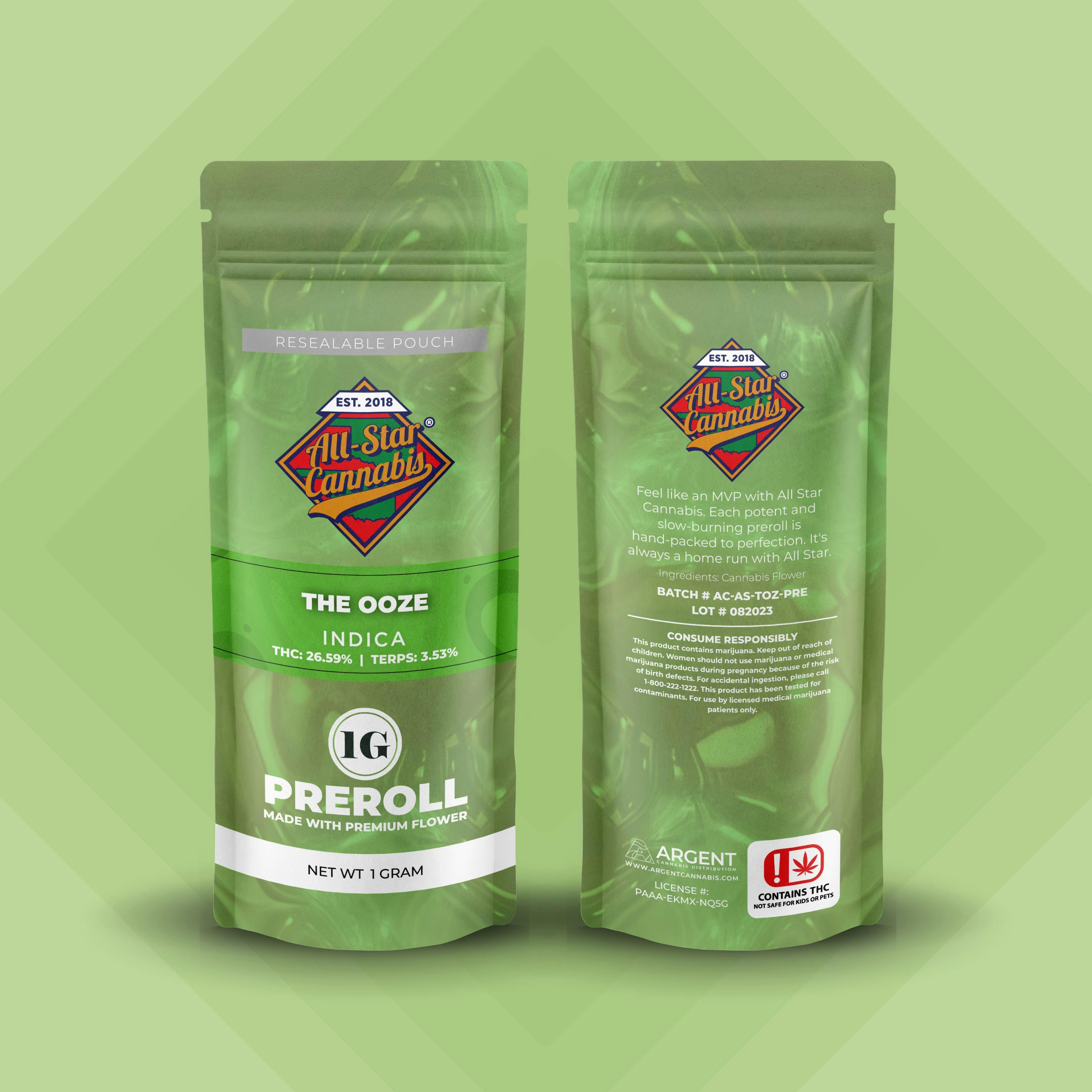 All Star - The Ooze -1g Preroll