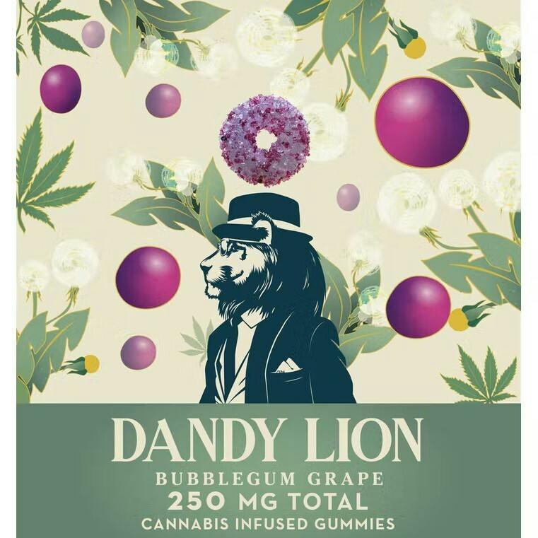 Dandy Lion - Bubblegum Grape - 250mg/10 Pack - 50 g