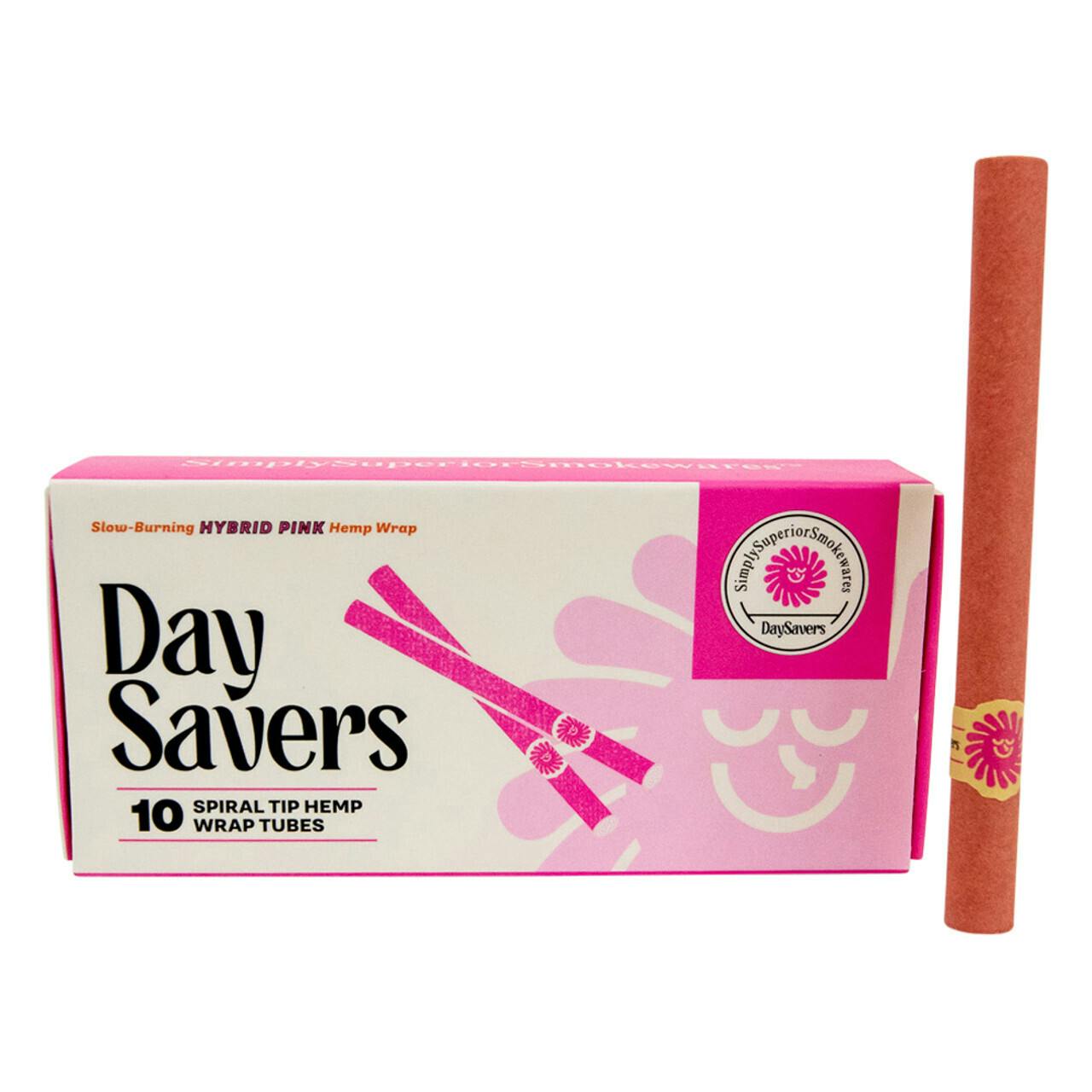 1 1/4 Pink Hemp Blunt Wrap With Spiral Pac
