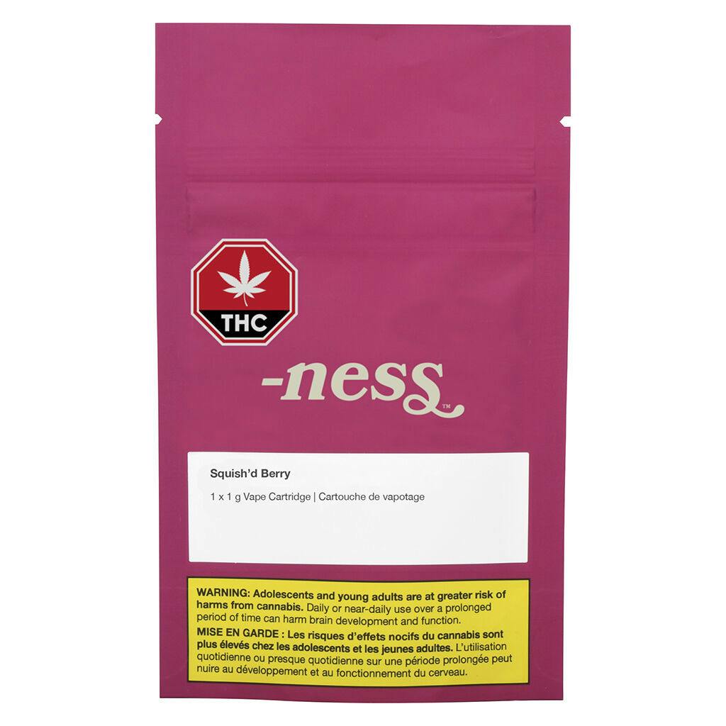 Ness - Squish'd Berry 510 Thread Cartridge - 1g