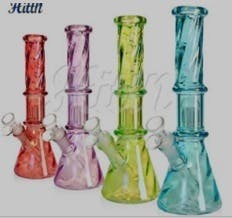 10" Neon Mulit-Perc Waterpipe