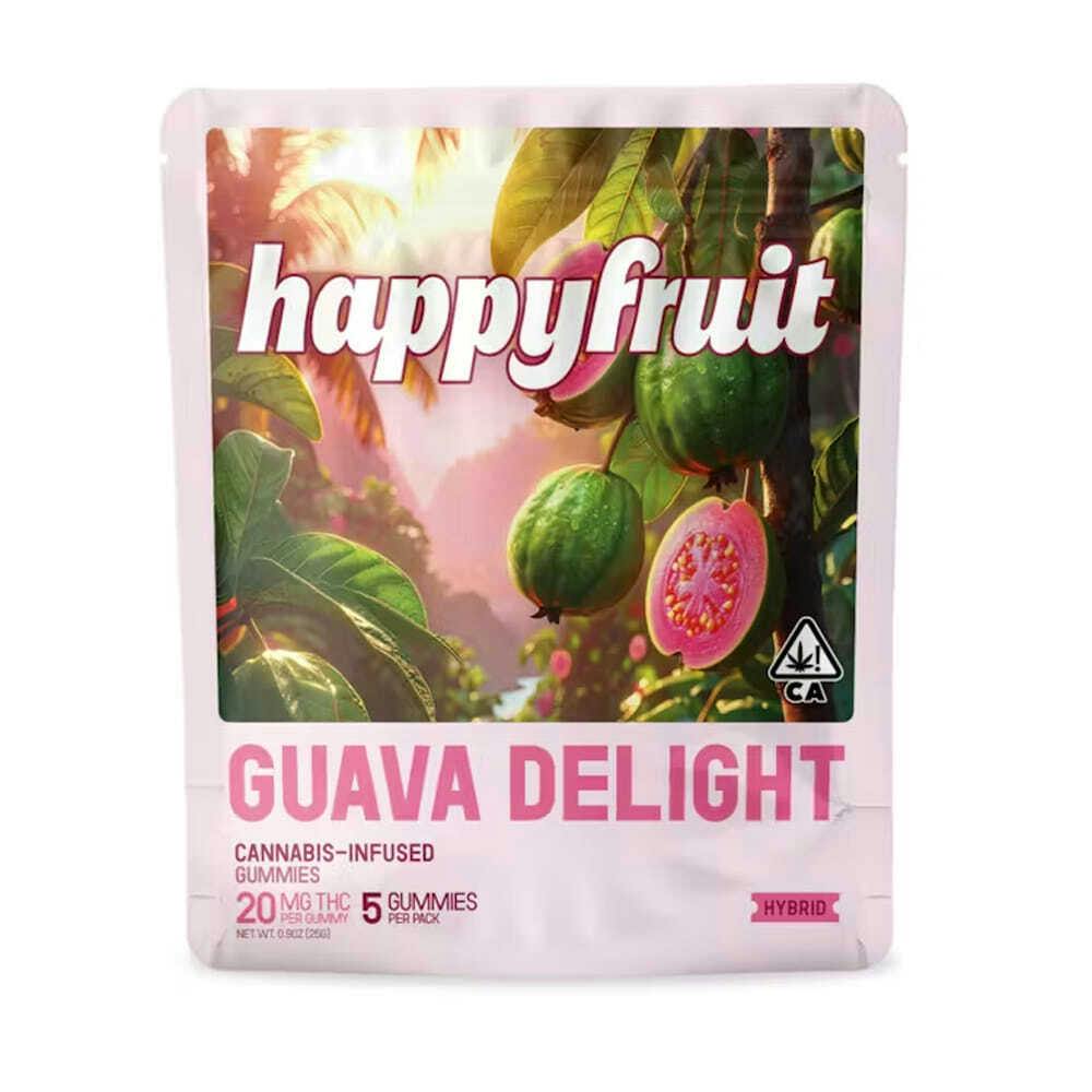 Happy Fruit - Guava Delight (H) Distillate Gummies - 5pk *SALE* - Guava Delight 5pk (H)