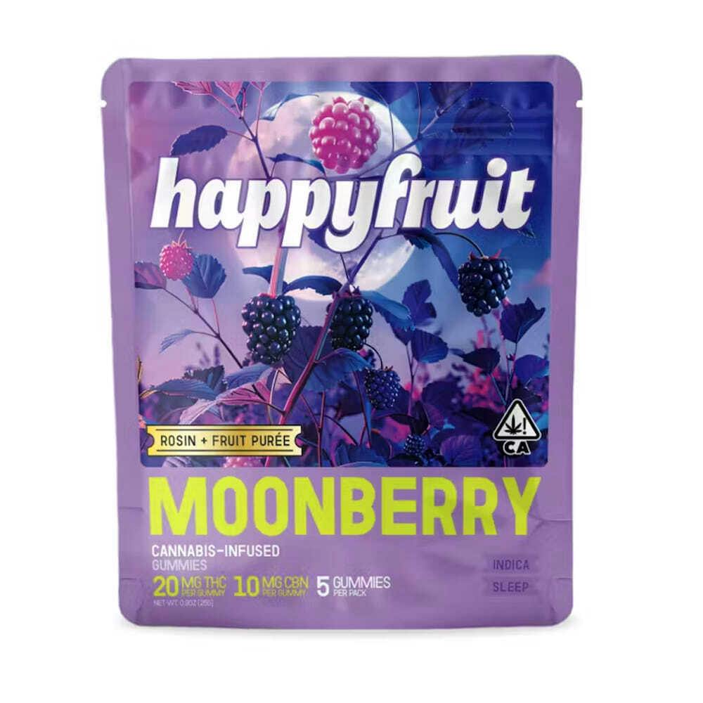 Happy Fruit - Moon Berry (I) Live Rosin Gummies - 5pk - Moon Berry 5pk (I)