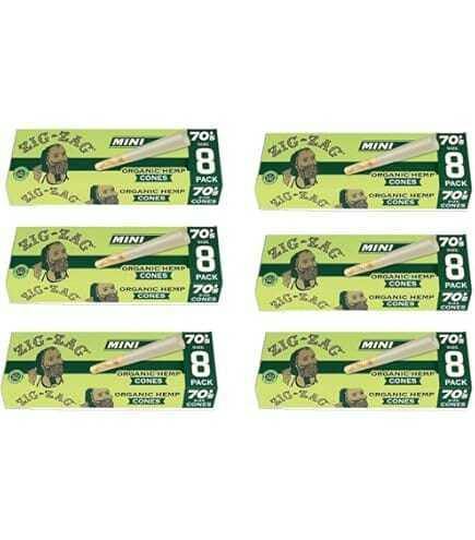 ZigZag - 70's 8pk Organic Hemp Cones - ZIG-ZAGS
