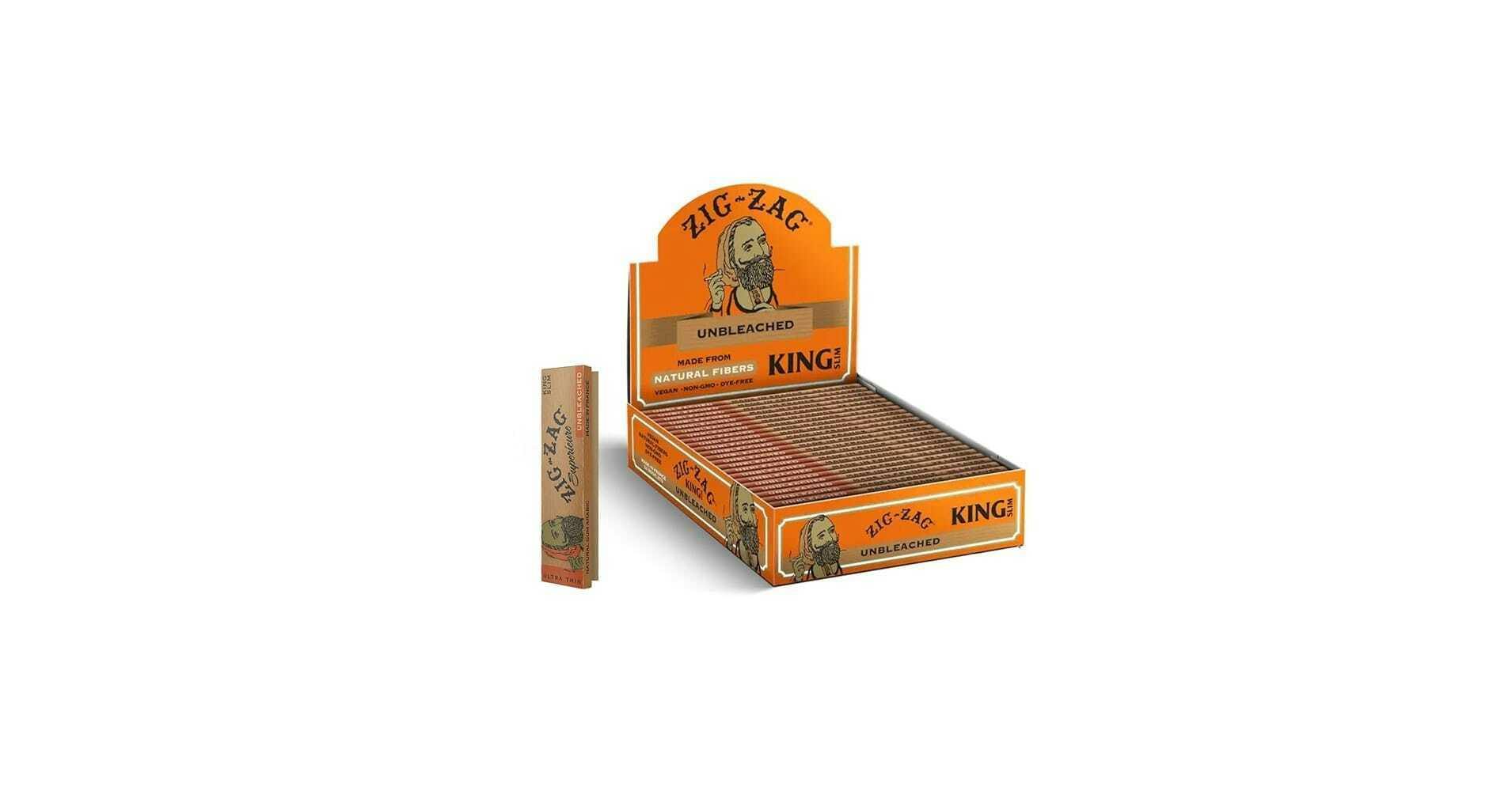 ZigZag - King Size Unbleached Slims - ZIG-ZAGS