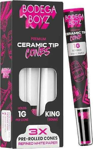 Bodega Boyz - 1g 3pk Refined Cones (White Paper) - 1g 3pk Refined Cones (White Paper)