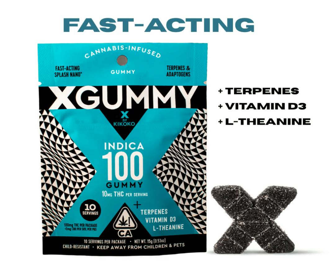 Kikoko - Indica X-Gummy - Boysenberry 100mg - Indica X-Gummy - 100mg