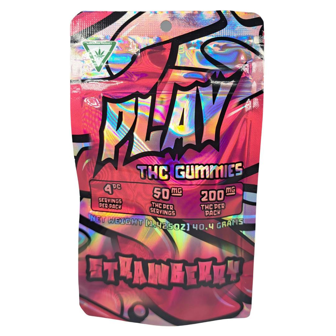 AU | PLAY | 4x50 Strawberry Gummies