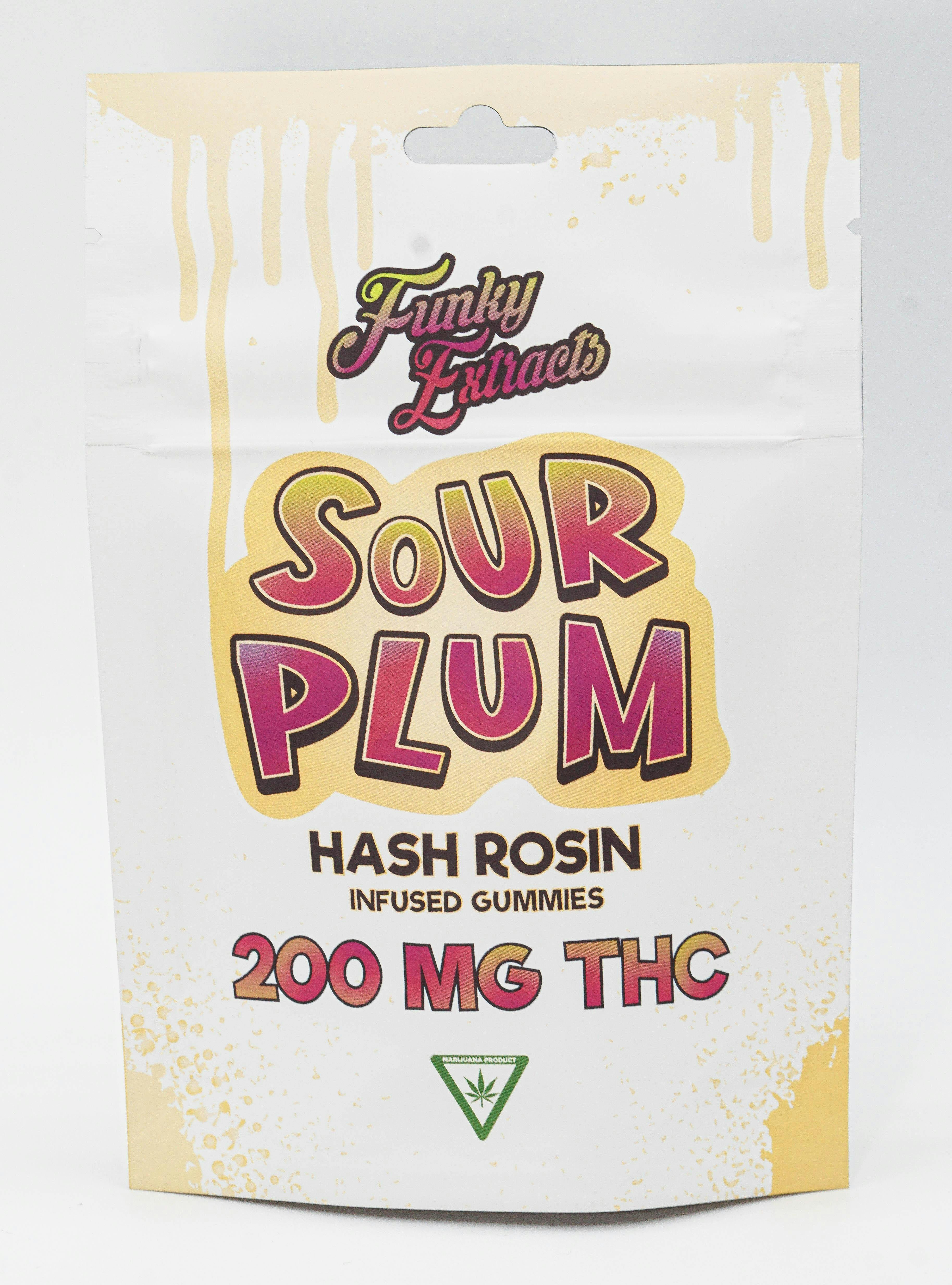 AU | Funky Extracts | Sour Plum Hash Rosin 200mg Gummies