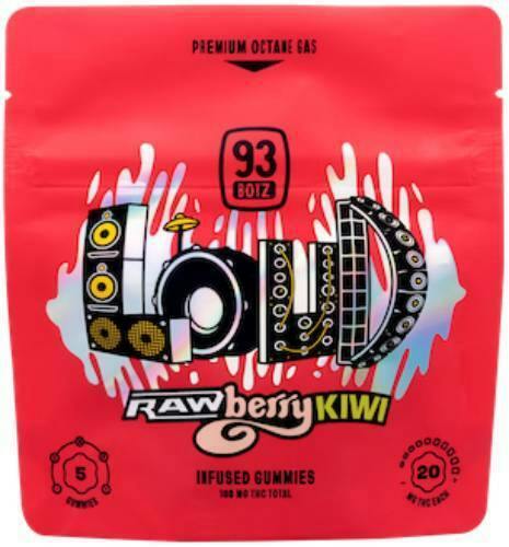 LOUD RAWBERRY KIWI 5PK GUMMIES