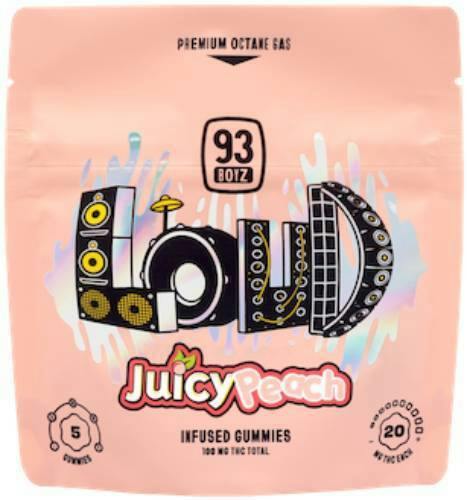 LOUD JUICY PEACH 5PK GUMMIES