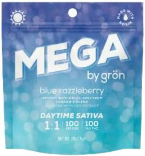 BLUE RAZZLEBERRY 1:1 CBG MEGA PEARL 1PK